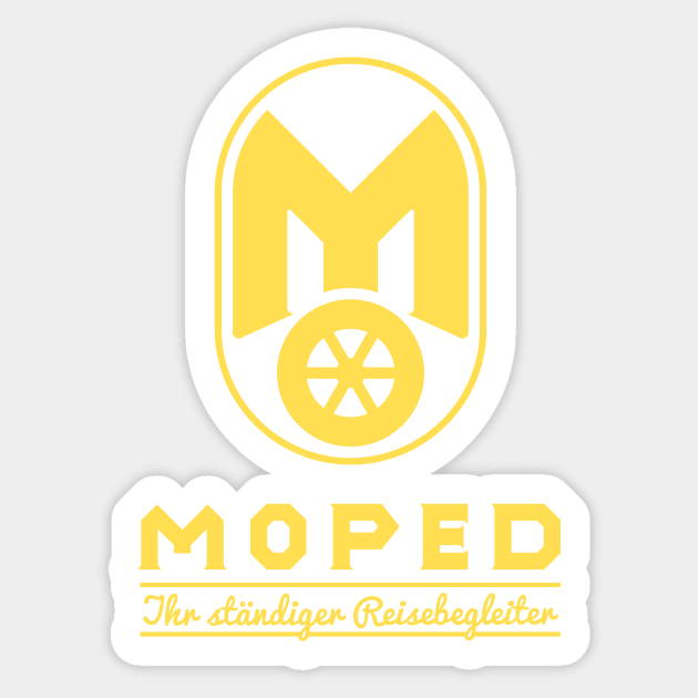 Moped Mitropa Logo Parodie - your constant travel companion Sticker by GetThatCar